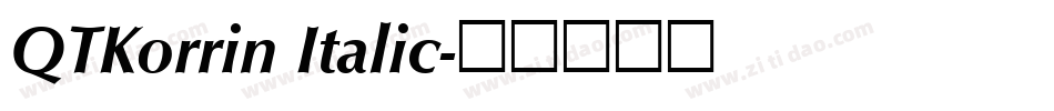 QTKorrin Italic字体转换
